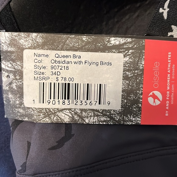 Oiselle Queen Sports Running Bra NWT - Picture 4 of 4